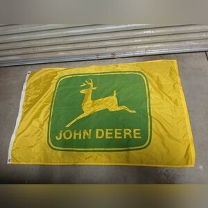 John Deere Yellow and Green Flag